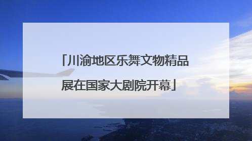 川渝地区乐舞文物精品展在国家大剧院开幕