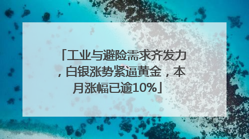 工业与避险需求齐发力，白银涨势紧逼黄金，本月涨幅已逾10%
