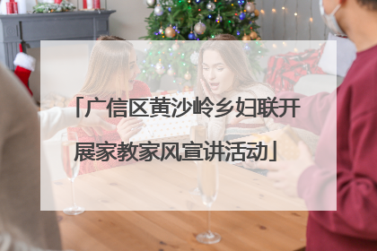 广信区黄沙岭乡妇联开展家教家风宣讲活动