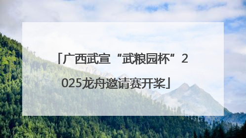 广西武宣“武粮园杯”2025龙舟邀请赛开桨