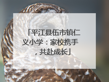 平江县伍市镇仁义小学：家校携手，共赴成长