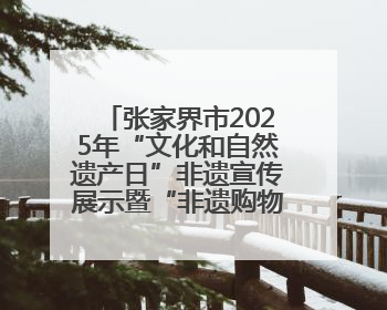 张家界市2025年“文化和自然遗产日”非遗宣传展示暨“非遗购物节”活动在慈利县盛大启幕