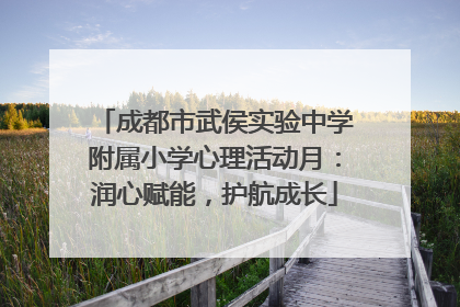 成都市武侯实验中学附属小学心理活动月：润心赋能，护航成长