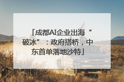 成都AI企业出海“破冰”：政府搭桥，中东首单落地沙特