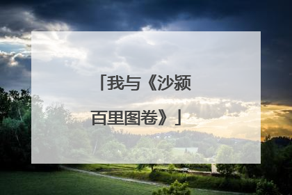 我与《沙颍百里图卷》