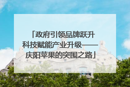 政府引领品牌跃升 科技赋能产业升级——庆阳苹果的突围之路