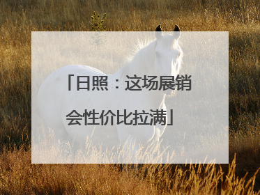 日照：这场展销会性价比拉满