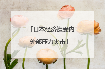 日本经济遭受内外部压力夹击