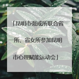 昆明市强戒所联合省一所、省女所参加昆明市心理赋能运动会