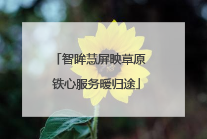 智眸慧屏映草原 铁心服务暖归途