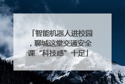 智能机器人进校园，聊城这堂交通安全课“科技感”十足