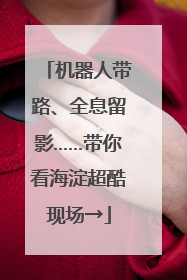 机器人带路、全息留影……带你看海淀超酷现场→