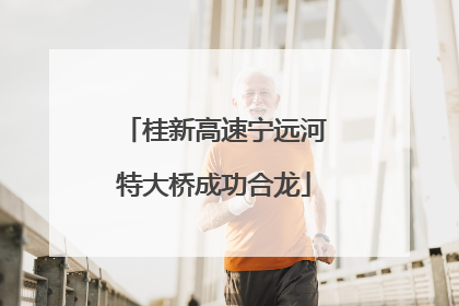 桂新高速宁远河特大桥成功合龙