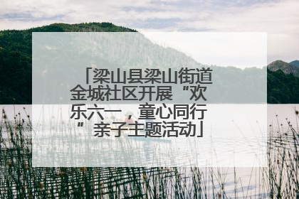 梁山县梁山街道金城社区开展“欢乐六一，童心同行”亲子主题活动
