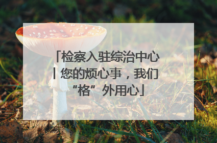 检察入驻综治中心丨您的烦心事，我们“格”外用心