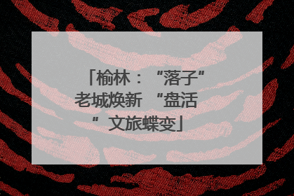 榆林：“落子”老城焕新 “盘活”文旅蝶变