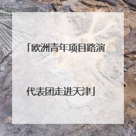 欧洲青年项目路演代表团走进天津