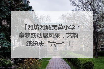 潍坊潍城芙蓉小学：童梦跃动展风采，艺韵缤纷庆“六一”
