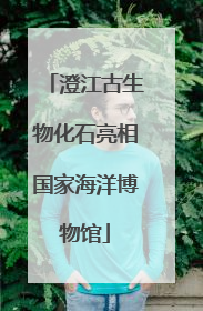 澄江古生物化石亮相国家海洋博物馆