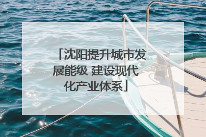 沈阳提升城市发展能级 建设现代化产业体系