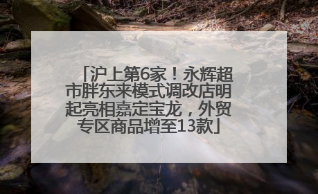 沪上第6家！永辉超市胖东来模式调改店明起亮相嘉定宝龙，外贸专区商品增至13款