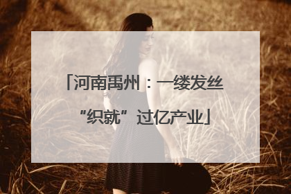 河南禹州：一缕发丝“织就”过亿产业