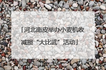 河北南皮举办小麦机收减损“大比武”活动