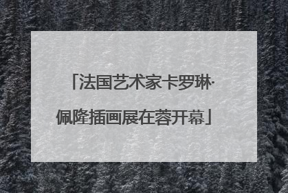 法国艺术家卡罗琳·佩隆插画展在蓉开幕