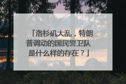 洛杉矶大乱，特朗普调动的国民警卫队是什么样的存在？