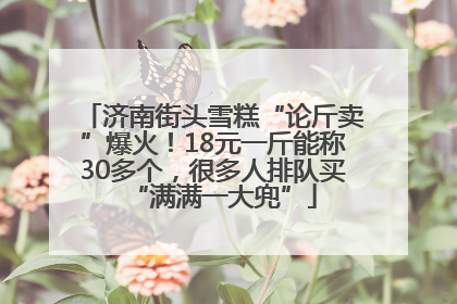 济南街头雪糕“论斤卖”爆火！18元一斤能称30多个，很多人排队买“满满一大兜”