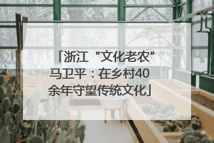 浙江“文化老农”马卫平：在乡村40余年守望传统文化