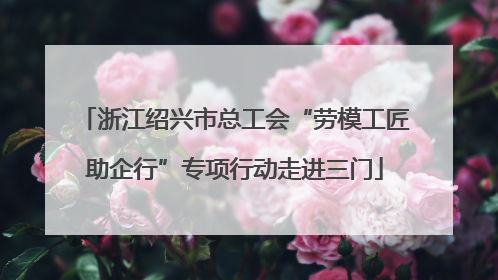浙江绍兴市总工会“劳模工匠助企行”专项行动走进三门