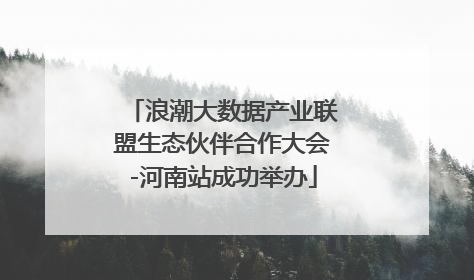 浪潮大数据产业联盟生态伙伴合作大会-河南站成功举办