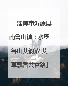 淄博市沂源县南鲁山镇：水墨鲁山艾韵浓 艾草飘香共富路