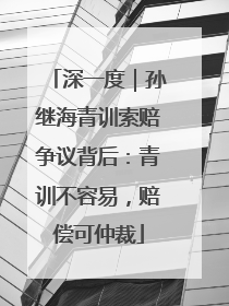 深一度｜孙继海青训索赔争议背后：青训不容易，赔偿可仲裁