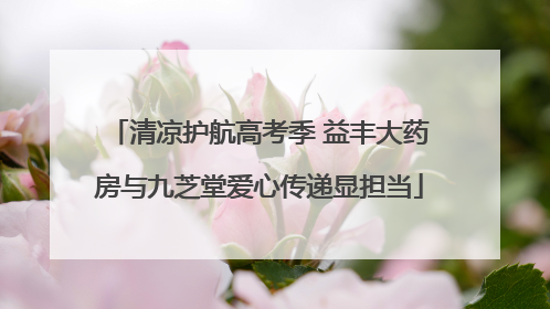 清凉护航高考季 益丰大药房与九芝堂爱心传递显担当