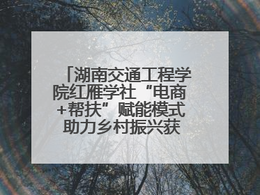 湖南交通工程学院红雁学社“电商+帮扶”赋能模式 助力乡村振兴获帮扶乡镇好评