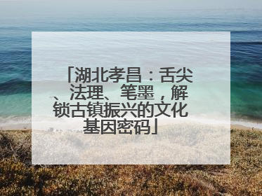湖北孝昌：舌尖、法理、笔墨，解锁古镇振兴的文化基因密码
