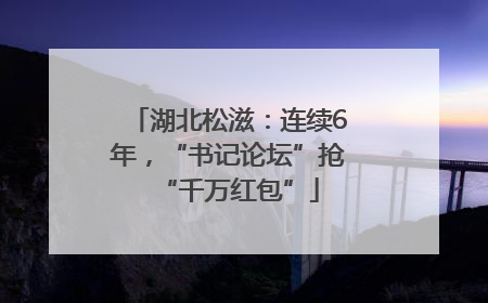 湖北松滋：连续6年，“书记论坛”抢“千万红包”