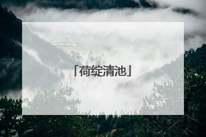 荷绽清池
