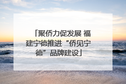 聚侨力促发展 福建宁德推进“侨见宁德”品牌建设