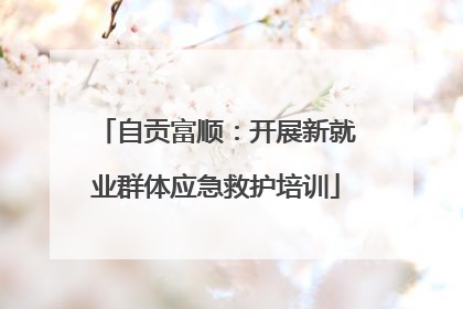 自贡富顺：开展新就业群体应急救护培训