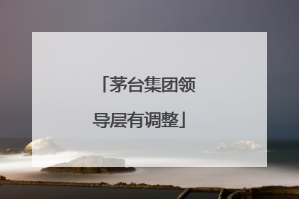 茅台集团领导层有调整