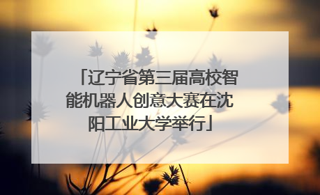 辽宁省第三届高校智能机器人创意大赛在沈阳工业大学举行