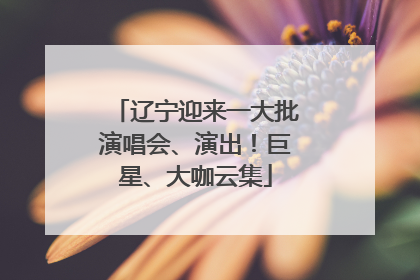 辽宁迎来一大批演唱会、演出！巨星、大咖云集