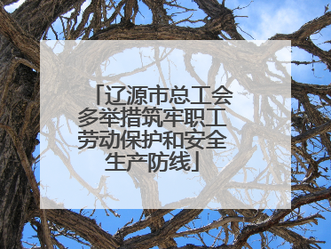 辽源市总工会多举措筑牢职工劳动保护和安全生产防线