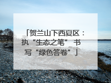 贺兰山下西夏区：执“生态之笔” 书写“绿色答卷”