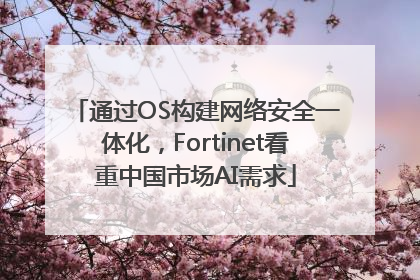 通过OS构建网络安全一体化，Fortinet看重中国市场AI需求