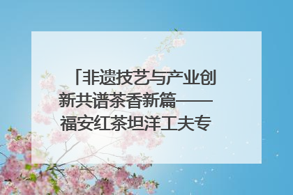 非遗技艺与产业创新共谱茶香新篇——福安红茶坦洋工夫专场推介会在京举办