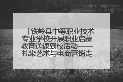 铁岭县中等职业技术专业学校开展职业启蒙教育送课到校活动——扎染艺术与电商营销走进熊官屯镇中心小学
